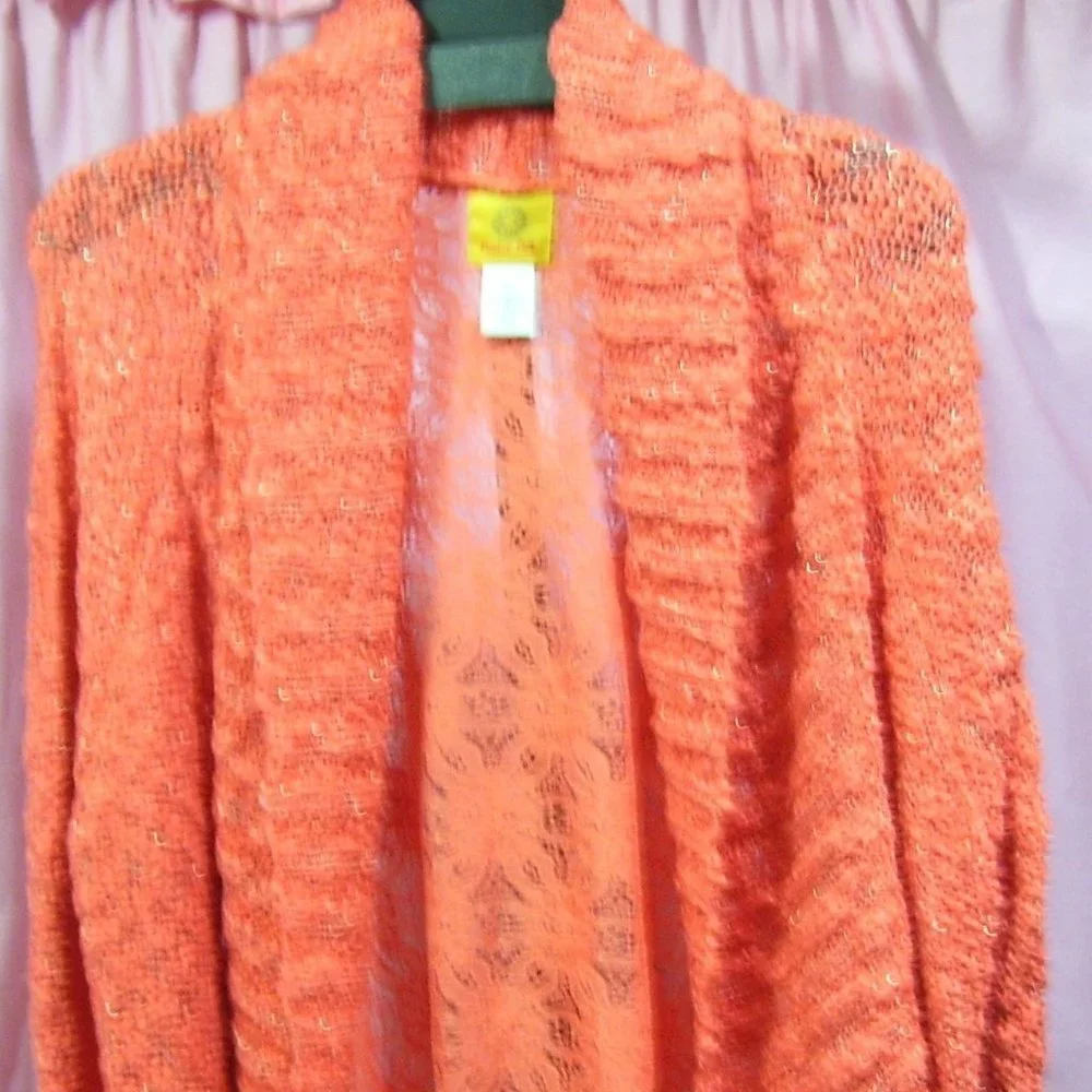 Ruby Rd. Coral Sweater NWOT XL
